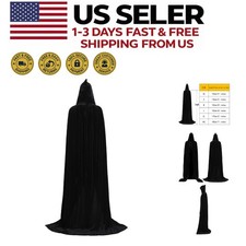 Versatile Hooded Velvet Cape Available in All Sizes - Perfect for Every Occasion