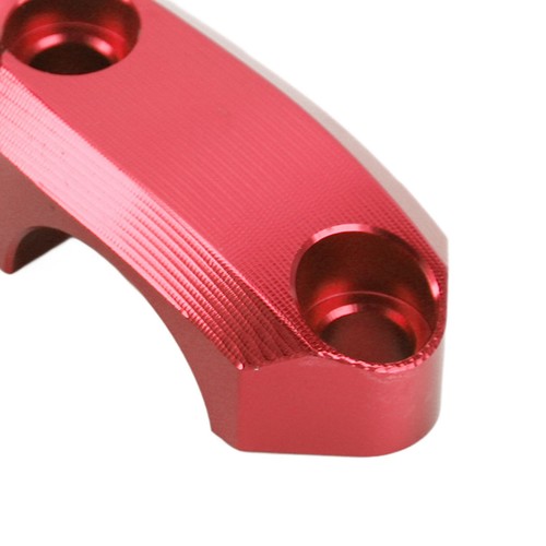  Red M10x1.25 Handlebar Brake Clutch Master Cylinder Mirror Clamp Mount Bracket - Picture 5 of 12
