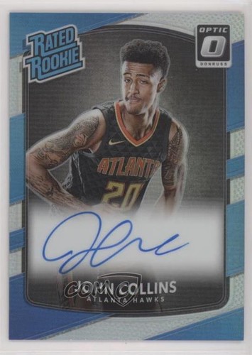 John Collins [Holo] #182 2017 Panini Donruss Optic Rated Rookies Signatures card