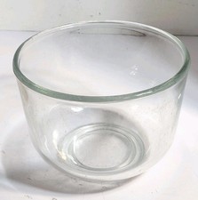 VTG SUNBEAM CLEAR GLASS REPLACEMENT SMALL MIXING BOWL 6.5"Dia 5"H MADE IN USA