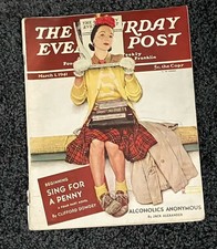 Vtg The Saturday Evening Post March 1 1941 Alcoholics Anonymous Jack Alexander
