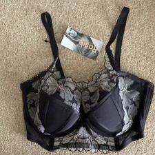 Reggiseno da balcone M&S 36DD Rosie design svizzero ricamo linea lunga polvere di luna prezzo consigliato £30