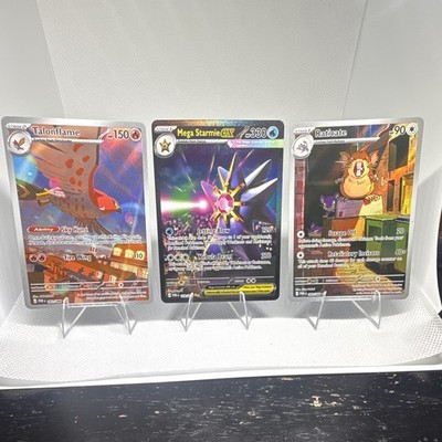 Pokemon TCG Pokemon GO Holo Full Art 3-Card Lot: Talonflame, Starmie EX