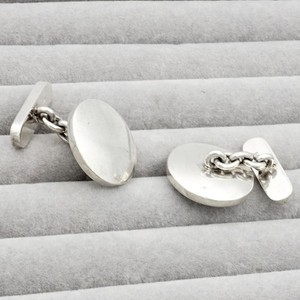Vintage MCM 835 Solid Silver Chain Link Cufflinks Heavy 31 grams