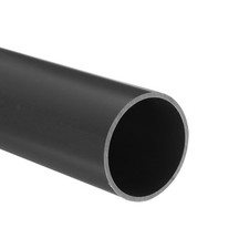 PVC Rigid Round Pipe 45.2mm ID 50mm OD 20cm/8" Long Light Grey High Impact