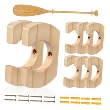 Wooden Paddle Hold Hanger Paddle Racks Wall Storage Wall Decor 8pack Pine wood-