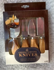 NEW! EVRIHOLDER ~ 4 PIECE CHEESE SERVING KNIVES SET ~ BUY 1 or ALL ~ 1+ SHIP