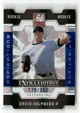 2009 Elite Extra Edition #142 David Holmberg Aspirations Die Cut #/200 SP RC