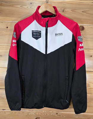 Porsche Motorsport Team Hugo Boss Softshell Jacket Men Size XS Stain READ 
