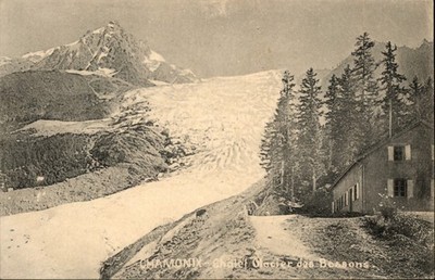 Chamonix France Chalet Glacier des Bossons UDB c1905 unposted postcard r433