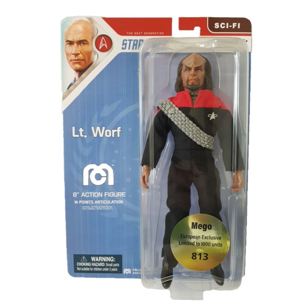 Mego Star Trek Lt. Worf  Action Figure (no ltd sticker)