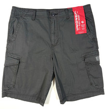 UnionBay Men's Cargo Shorts 36 Gray Dad Hike Hunt Fish NEW