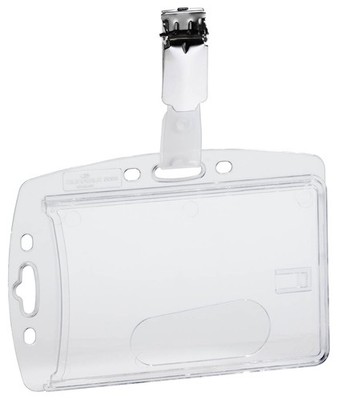 DURABLE Namensschilder Hartbox mit Clip 54 x 85 mm 25 Schilder