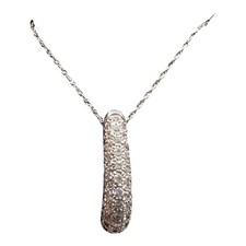 14kt White Gold Diamond Necklace - 0.56ctw GH SI Diamonds, 18" Length, New