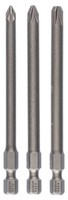Bosch Schrauberbit-Set Extra-Hart, 3-Teilig, PZ1, PZ2, PZ3, 89 Mm