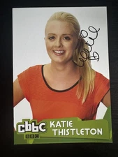 CBBC: Katie Thistleton Signed Photo Promo Card
