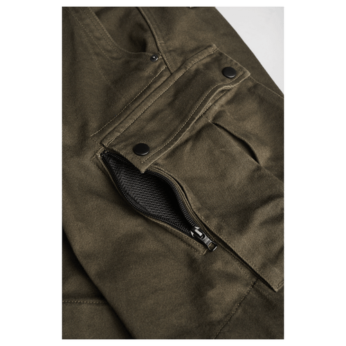 Pantalones de mezclilla cargo Pando Moto Mark AAA Moto moto moto oliva - Imagen 5 de 6
