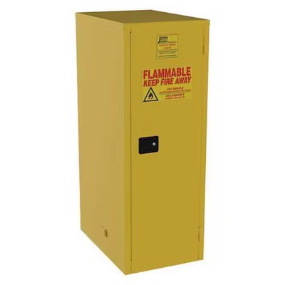 Jamco Bj60yp Hazardous Material Storage Cabinet, 60 Gal, 3 Shelves, Steel, 23