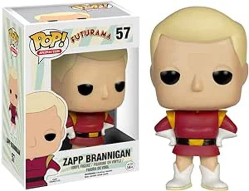 Funko Pop Animation Futurama Zapp Brannigan Sticker Residue On Box Used