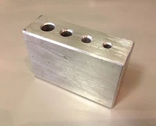 Clock Repair Tool Aluminum Staking block 