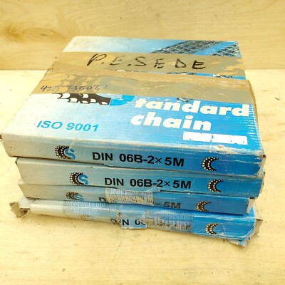 Double Roller Chain DIN 06B-2 (3/8'' pitch - 5 Meter Roll) - Shipped FREE 