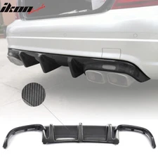 Fits 08-11 Benz C Class W204 C63  TMS Style Carbon Fiber Rear Diffuser