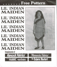 Girls Native American Costume One Shoulder Dress Lil Indian Maiden Sizes 3 to 7