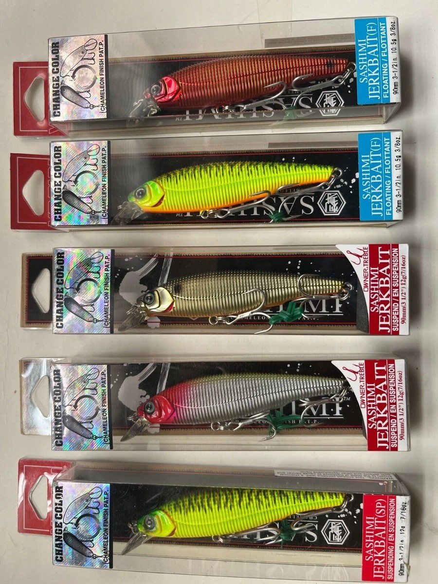 YuEJiRi★SVOLME★ YO-ZURI Sashimi jerkbait floating or suspending options 3 1/2 in 4