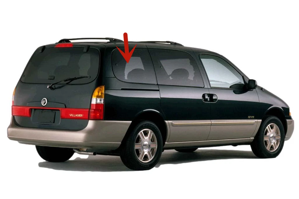 Fits 1999-2002 Mercury Villager Van Passenger Side Right Quarter Glass Movable - Image 4 of 4