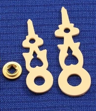 Cuckoo Clock Hands NEW Parts To Fit a 70 mm or 2 3/4" Diameter Dial CREAM COLOR
