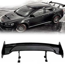 Gloss Black GT Style Rear Trunk lid Spoiler Wing Lip ABS Universal 57Inch JDM