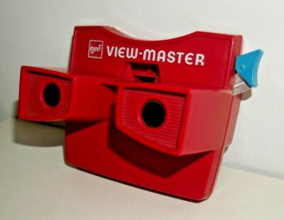 * SELTEN/SELTEN * GAF VIEWMASTER MODELL G VIEWER EINFARBIG ROT/BLAU GRIFF F611