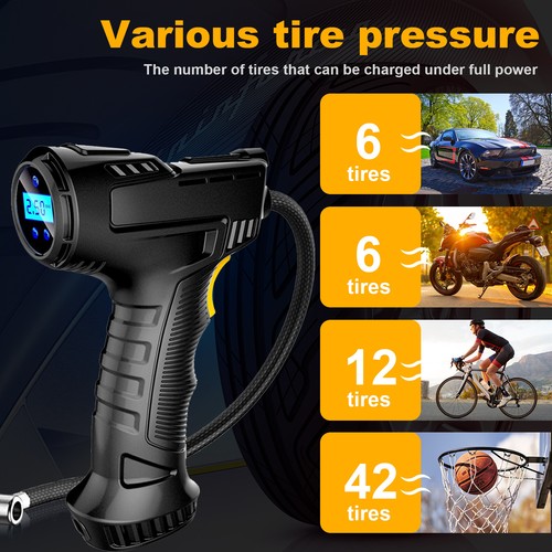 Cordless 12V Electric Car Tyre Inflator Pump Portable Tire Air Compressor Pump - Picture 2 of 29