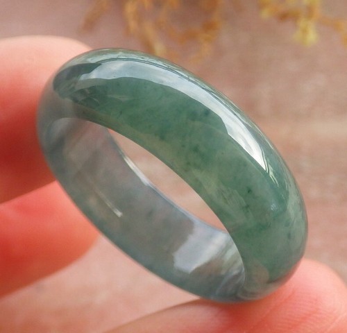Video Certified Green Natural A Jadeite Jade Circle Ring NO. 11 戒指 115564 VS - Picture 4 of 12
