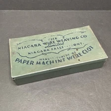 Niagara Wire Weaving Co Metal Case Steel Sewing Box Niagara Falls Antique 1920s