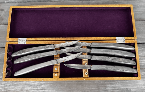 Gerber Legendary Blades Carving & Steak Knives Box Set Portland Handmade Blades