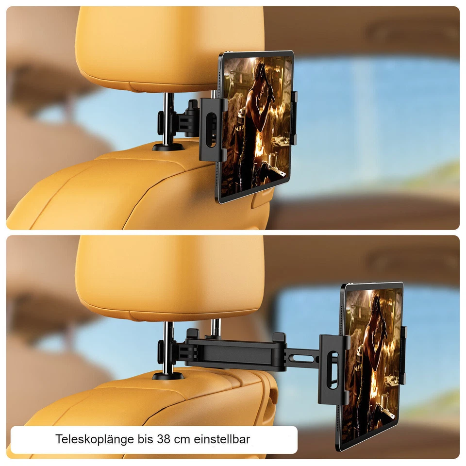 Tablet Halter Auto Halterung KFZ Kopfstütze Rücksitz iPad Galayx Tab Universal - Bild 3 von 4