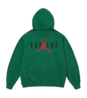 Supreme x Jordan Hooded Sweatshirt Green Men's HF0836-010 Supreme x Jordan Hooded Sweatshirt Green Men's HF0836-010
