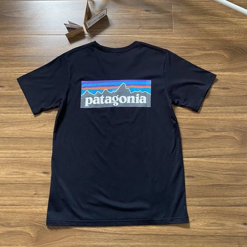 Hombre Algodón LOGO Cuello Redondo Manga Corta Camiseta Montaña Estampado Base Camiseta - Imagen 16 de 42