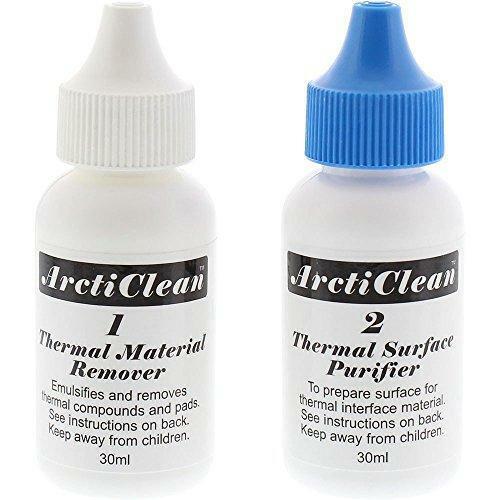 ArctiClean 60ml Kit 1 & 2 Thermal Grease Paste Compound Remover and Purifier