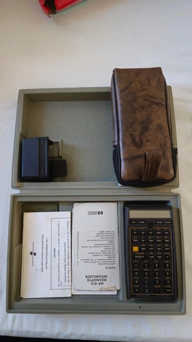 HP 41C Calculator + case