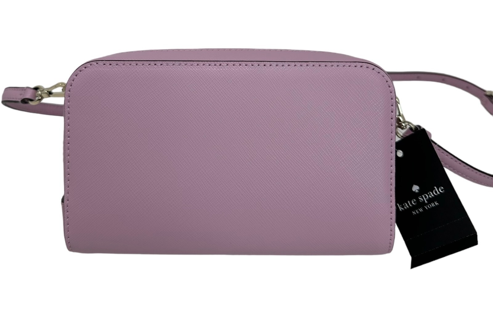 Kate Spade Staci Dual Zip Around Crossbody Leather Clutch Quartz Pink