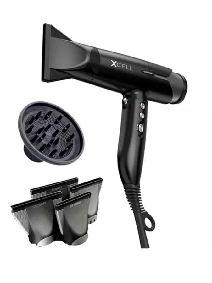 Gamma+ XCELL Ultra-Light Digital Motor Hair Dryer Black | OPEN BOX