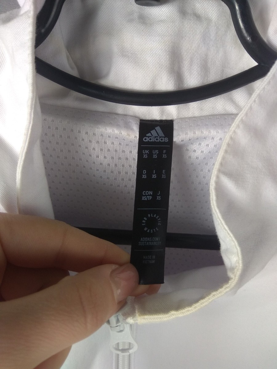 Juventus Icon Retro Football Jacket Anorak White Adidas Men Size