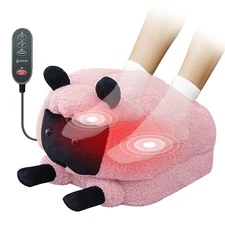 Snailax Foot Massager with Heat, Foot Warmer, Massage for Foot Back, Gift, Pink