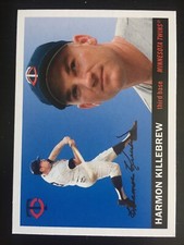 2020 Topps Archives HARMON KILLEBREW 1955 Style Base Card Twins #14