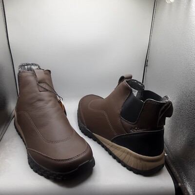 Columbia Men's Fairbanks Rover Chelsea Boots 12 Cordovan Wet Sand Omni Heat D692