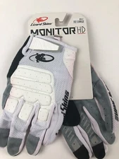 Lizard Skins Monitor HD Full Finger Gloves SIZE Large White