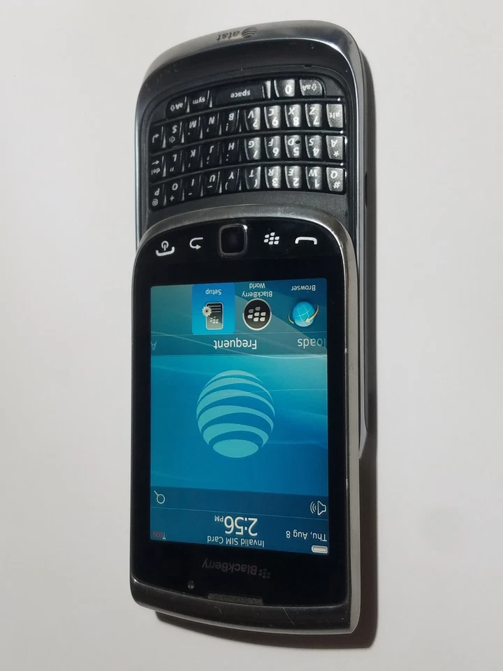 Rare At&t Prepaid Cricket Wireless H20 Blackberry Messenger Torch 9810 4G Phone - Image 2 of 4