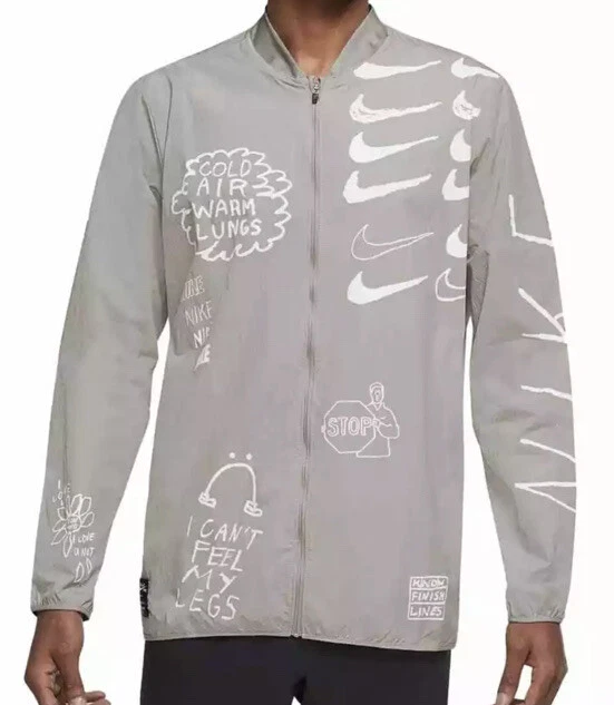 Kliniek Imperial rukken NIKE Run A.I.R. Nathan Bell Men&#039;s Running Jacket College Grey SZ L  AJ7759 New | eBay